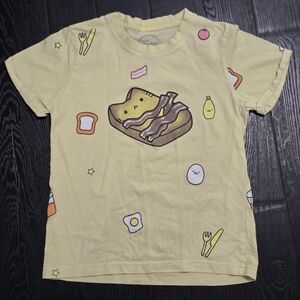 Kids Pale Yellow Breakfast Graphic Tee